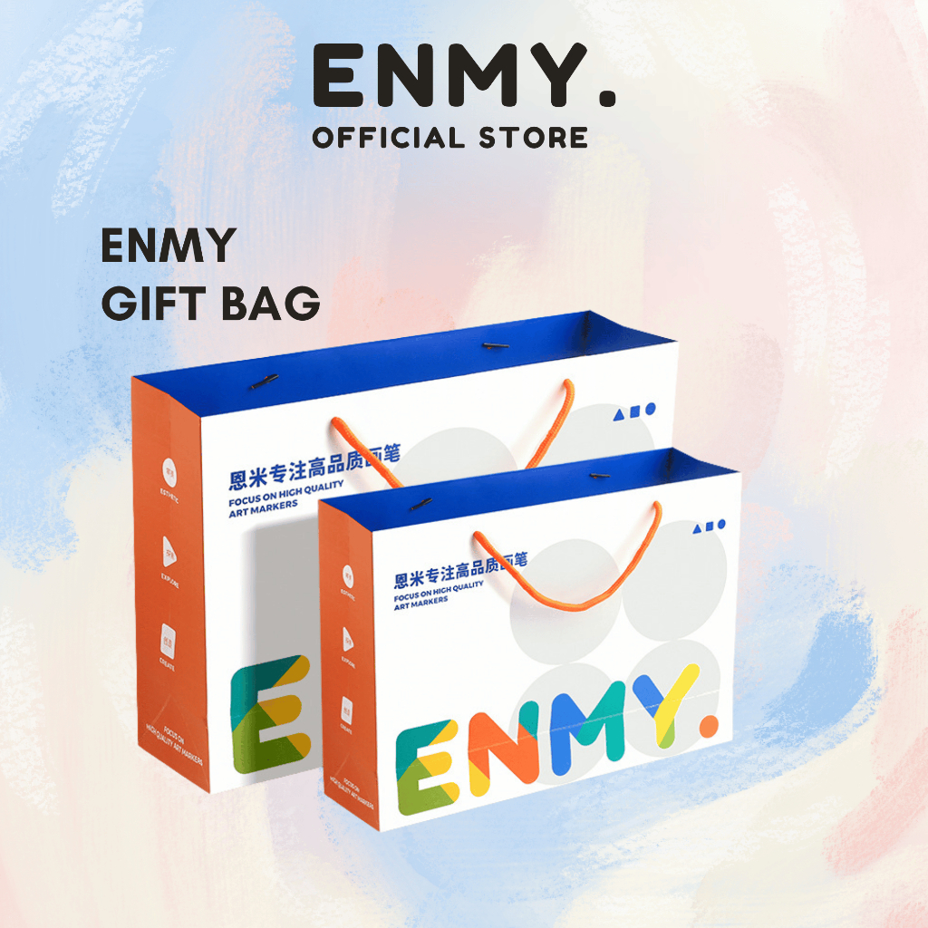 ENMY Premium Bag Hand Carry Paper Bag เหมาะสําหรับงานวันเกิดและปัจจุบันบรรจุภัณฑ์