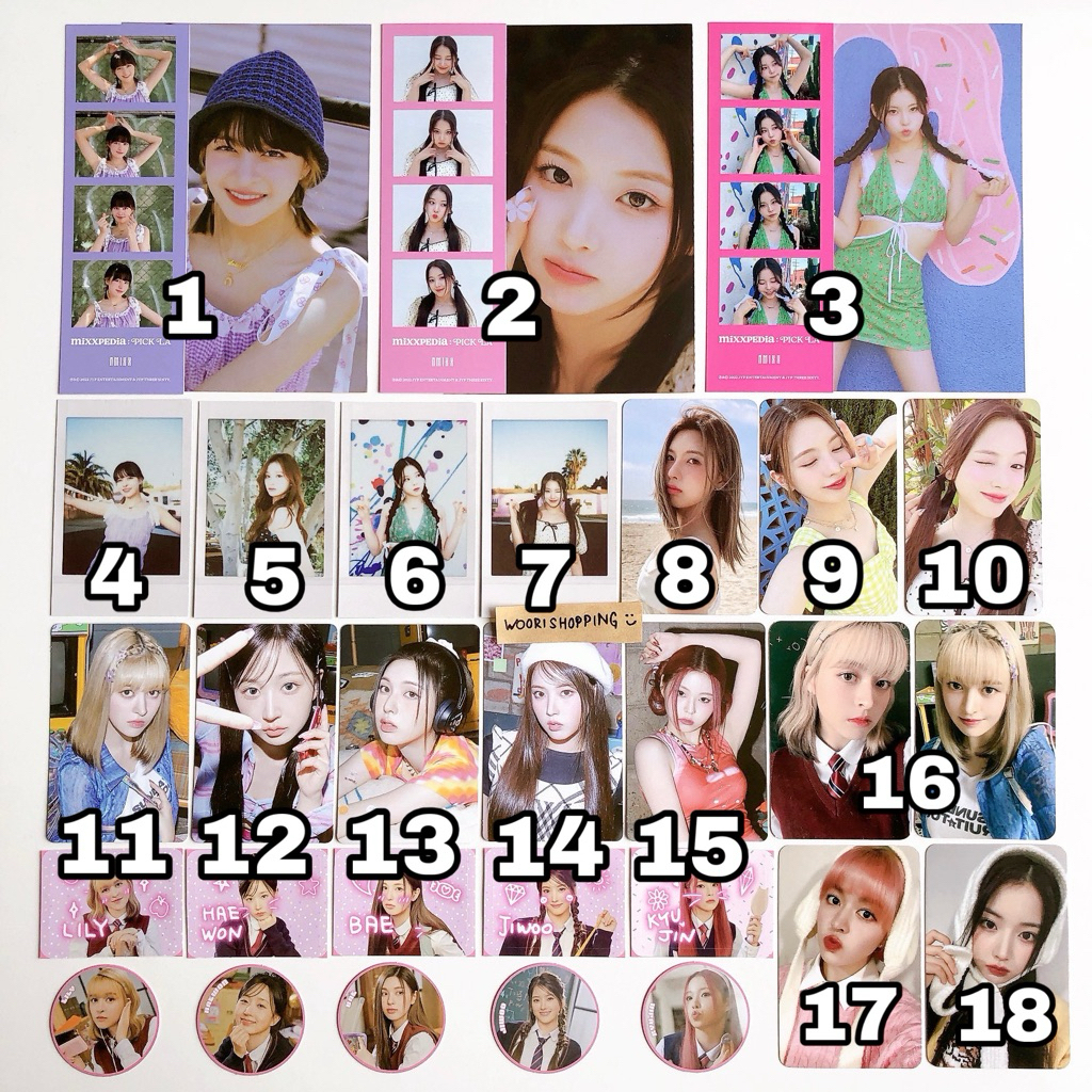 NMIXX MIXXPEDIA PICK LA ฤดูทักทาย 2023 Soundwave POB Official Photocard LILY HAEWON SULLYOON BAE JIW
