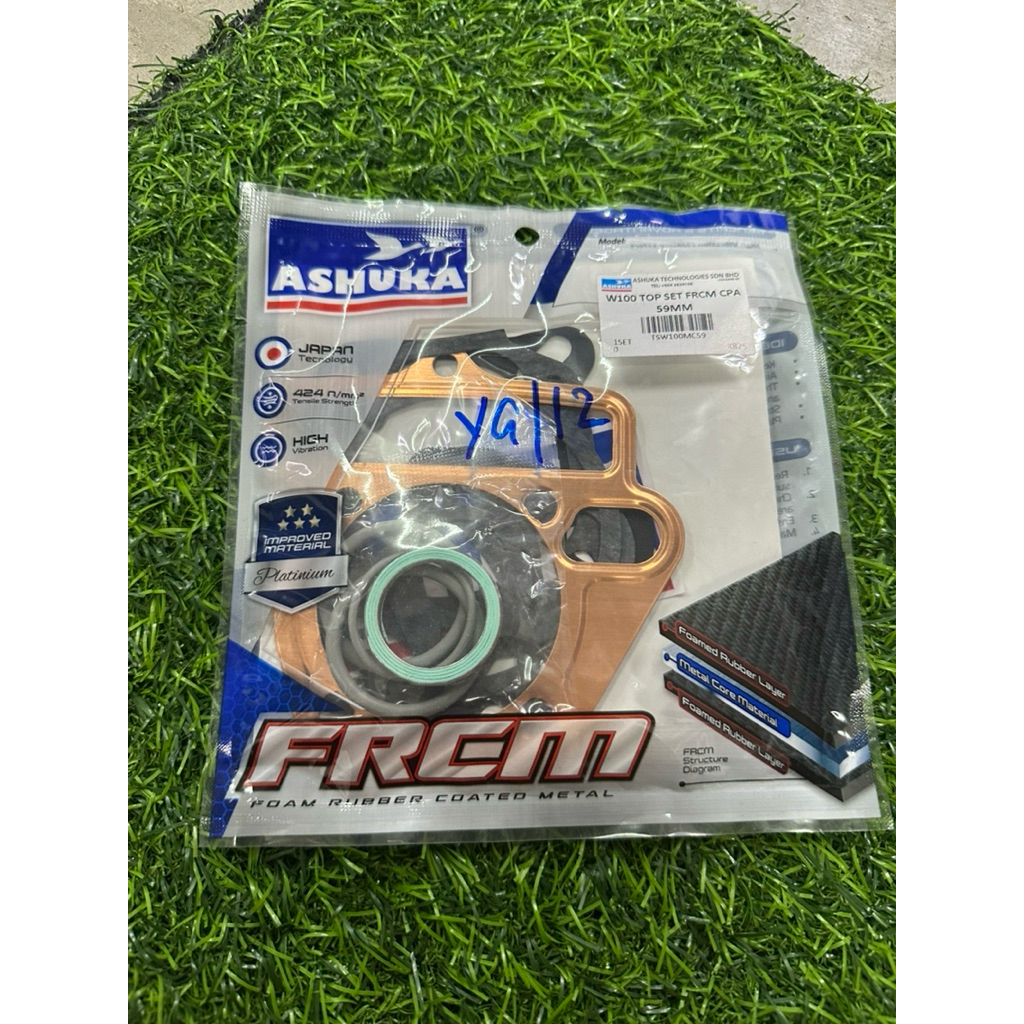 GASKET TOPSET EX 5/ WAVE 100 59 MM TOP SET W100 TOP SET ASHUKA FRM CPA 59 MM โฟมยางโลหะ