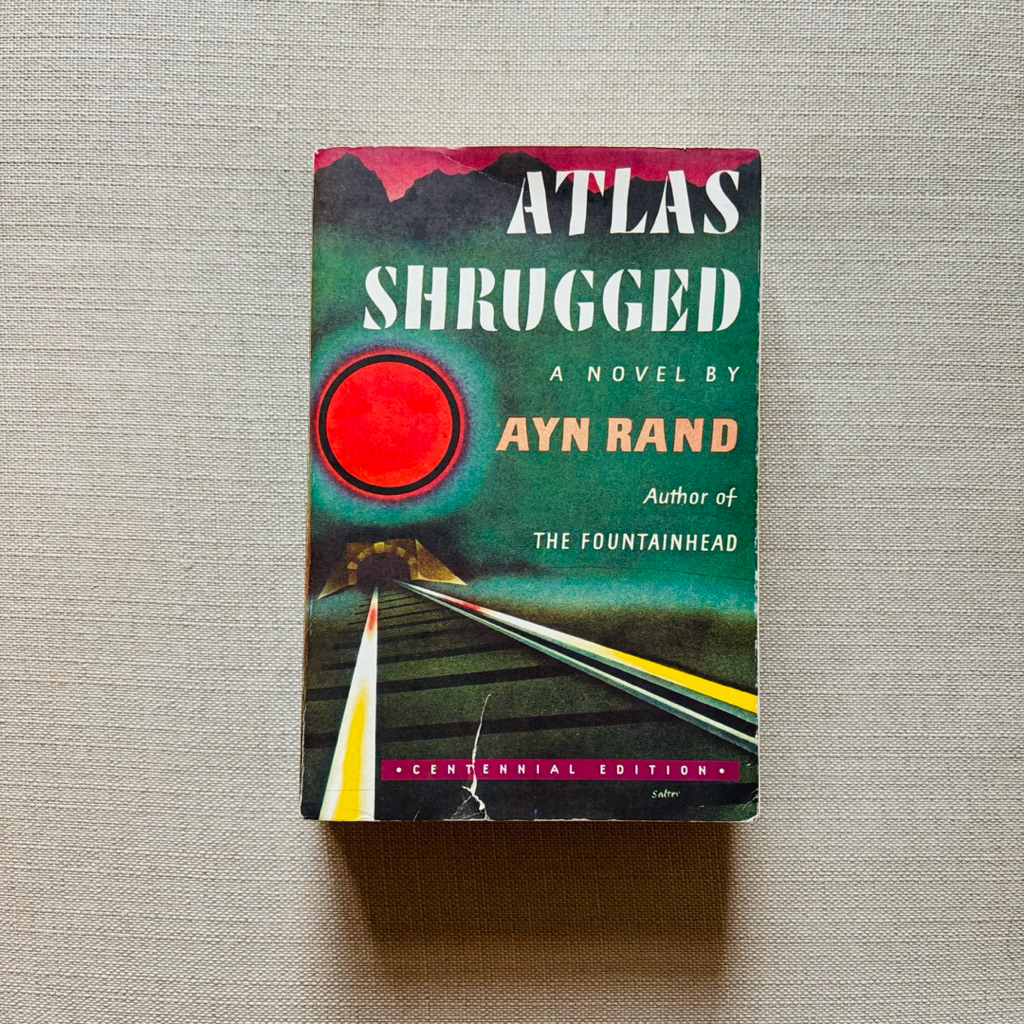 Atlas Shrugged Ayn Rand หนังสือนิยายแฟนตาซีมือสอง