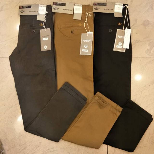 DOKR STRAIGHT CUT SLACK PANT KAIN TEBAL BERGETAH