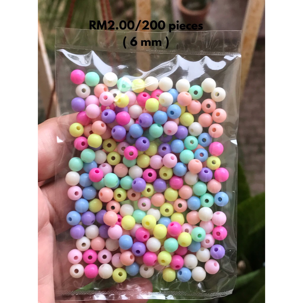 RM2.00/200 kyping : 6mm-003 - Manik - Bead - 6 mm