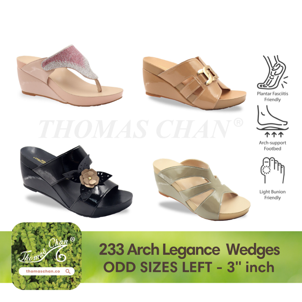 [THOMAS CHAN] Women Arch-legance Series 3inch Orthotic Wedges II [ODD SIZES LEFT]