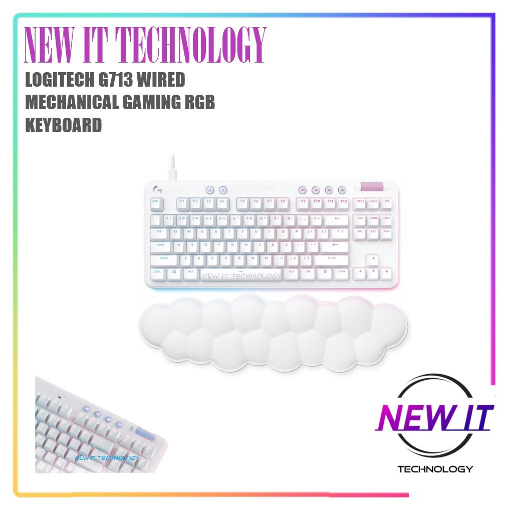 LOGITECH G713 WIRED TYPE-C MECHANICAL GAMING TENKEYLESS คีย์บอร์ดพร้อม LIGHTSYNC,RGB LIGHTING (ยกเลิ