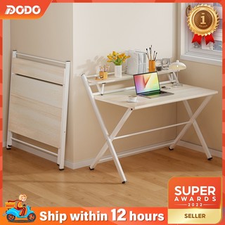 【Installation-free】Folding Table Meja Lipat 60/80CM Portable Study Writing  Home Office Laptop Desk Small Footprint