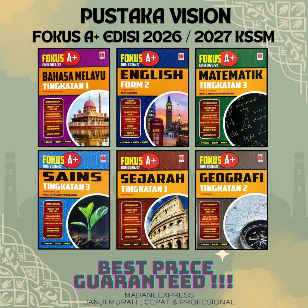 [XPRESS] PUSTAKA VISION : FOKUS A+ EDISI 2026/2027 KSSM