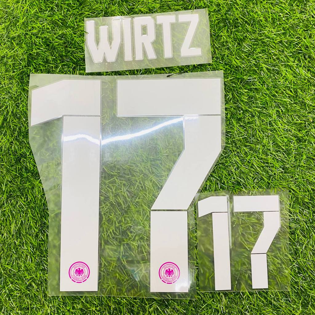 Wirtz 17 ชื่อชุด + เบอร์ + nns สําหรับเจอร์ซีย์