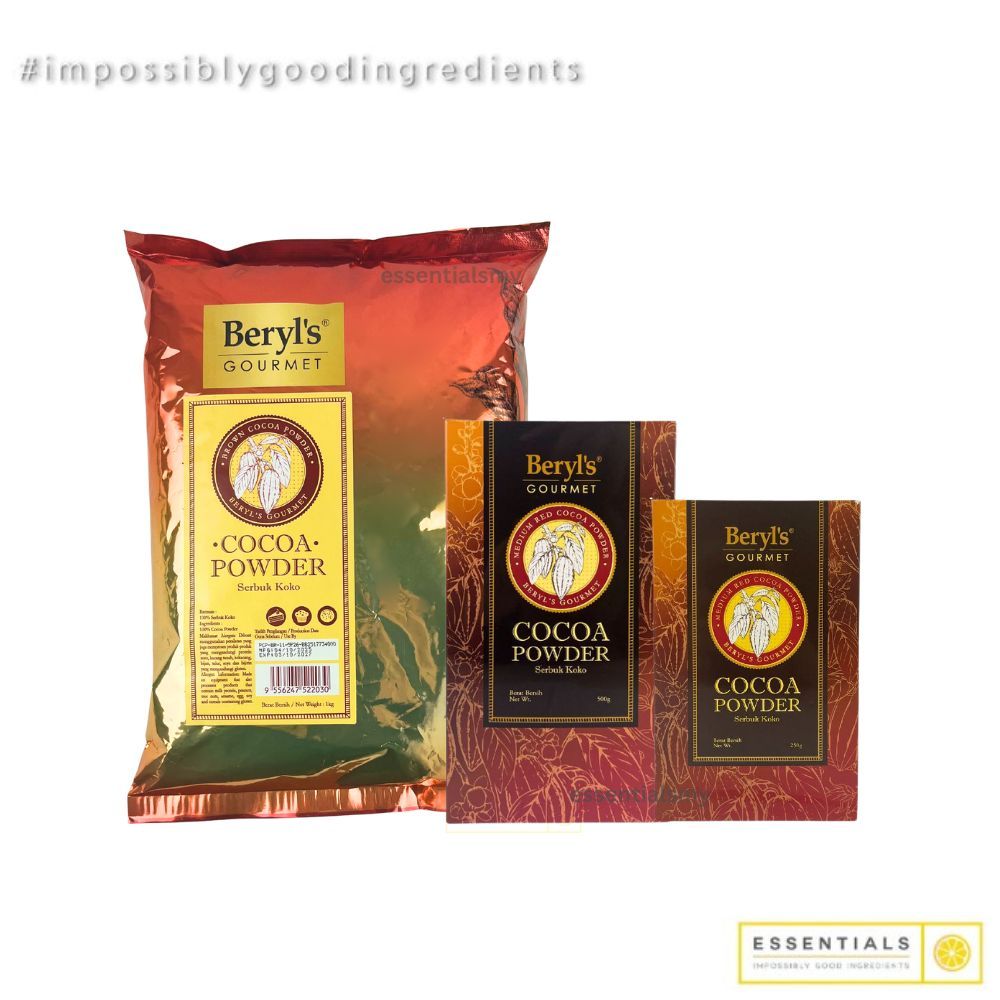 Beryls Gourmet ผงโกโก้บริสุทธิ์ Serbuk Koko Tulen Gourmet Beryls