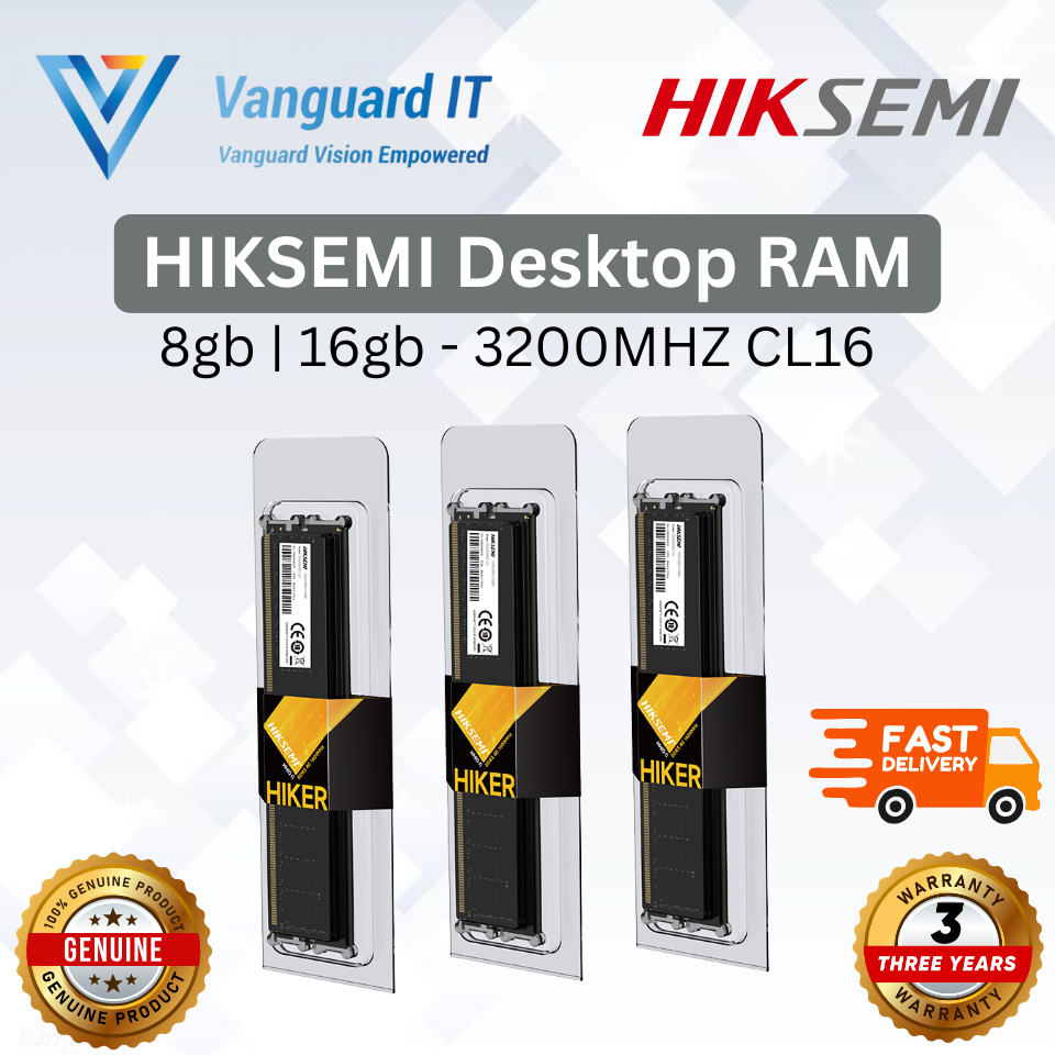 HIKSEMI DDR4 3200MHz Dektop RAM 8GB / 16GB UDIMM - RAM สําหรับพีซี, HYNIX 8 CHIP รับประกันตลอดอายุกา