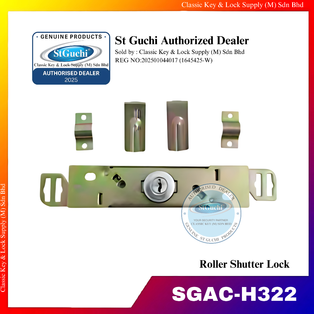 St Guchi Roller Shutter GCentre Lock SGAC-H322 Shop Commercial