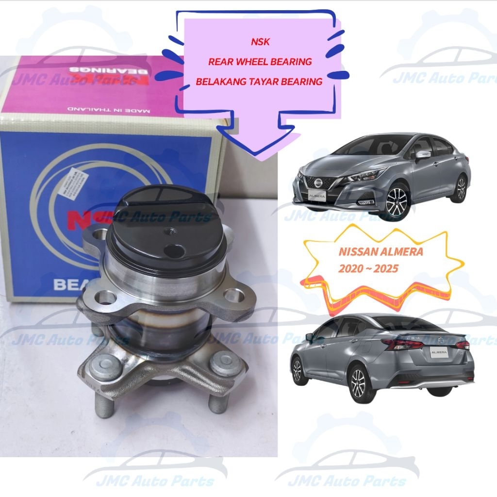 NSK NISSAN ALMERA N18 1.0 TURBO 2020~2025 BELAKANG TAYAR BEARING NSK / REAR WHEEL BEARING
