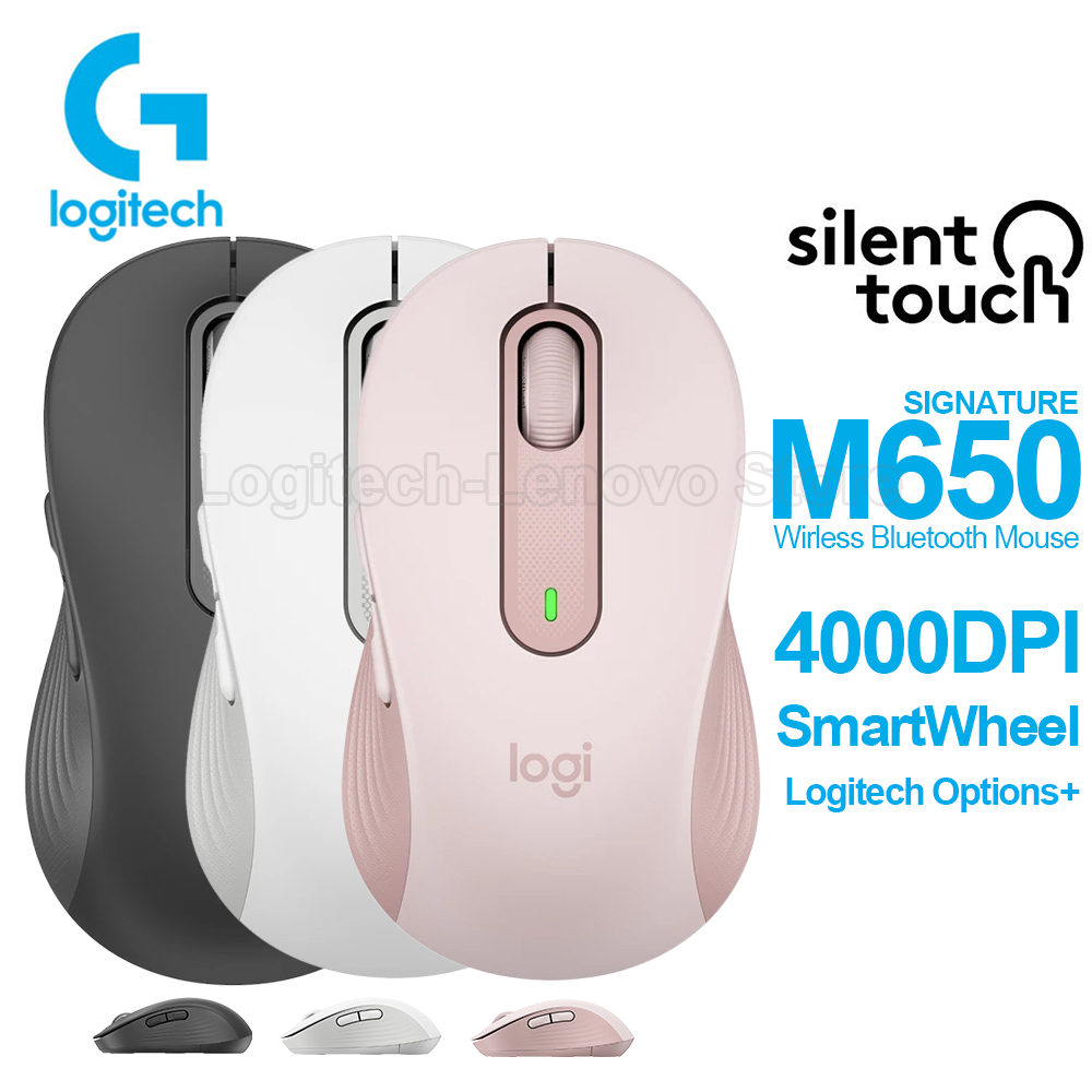 LOGITECH ( M650 / M650 L ) ตัวรับสัญญาณ USB เมาส์เทคโนโลยีพลังงานต่ํา Bluetooth Silent Clicks