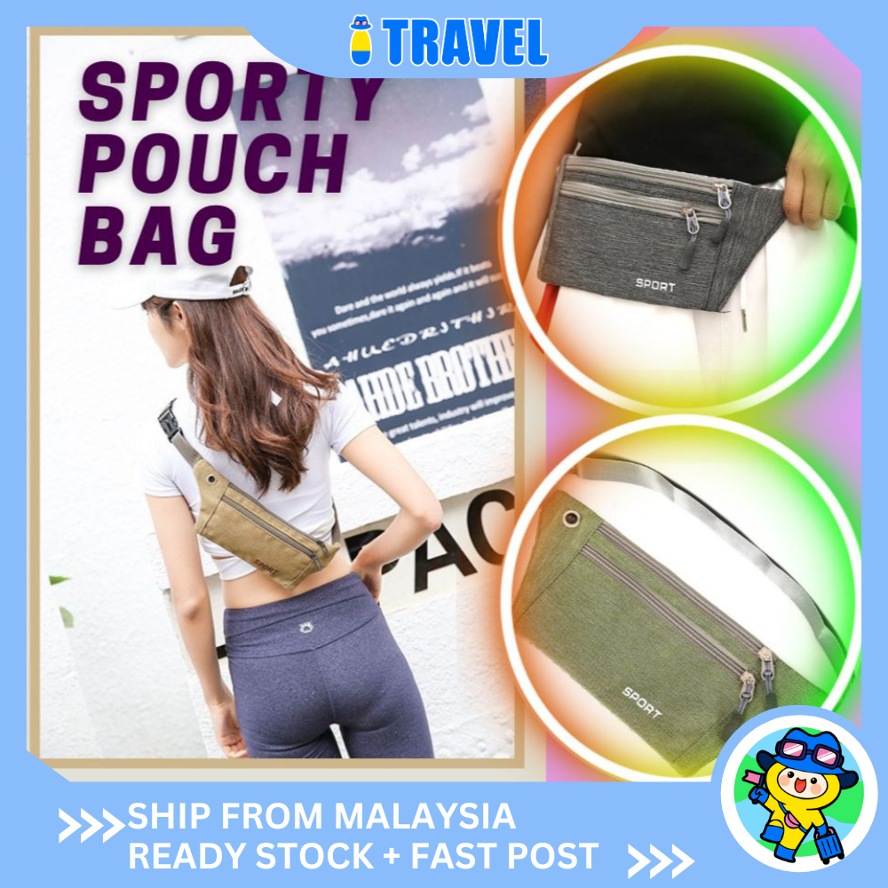 ITRAVEL1589 กระเป๋ากีฬาเอว Unisex วิ่งยิมปั่นจักรยานกระเป๋ากีฬาโทรศัพท์มือถือ Beg Pinggang