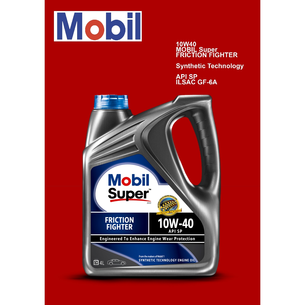 5W30 / 10W40 MOBIL SUPER FRICTION FIGHTER 2000 4L - 7000KM