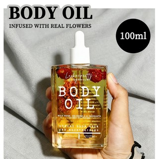 [LOOKMEPRETTY ORGANICA] BODY OIL WITH INFUSED PETAL FLOWERS FOR GLOW MOIST SKIN Body Care