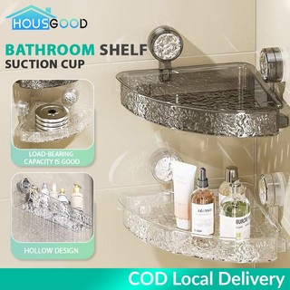 HOUSGOOD Bathroom rack Bathroom triangle bracket without the need for drilling corner shelf wall rack bathroom shelf