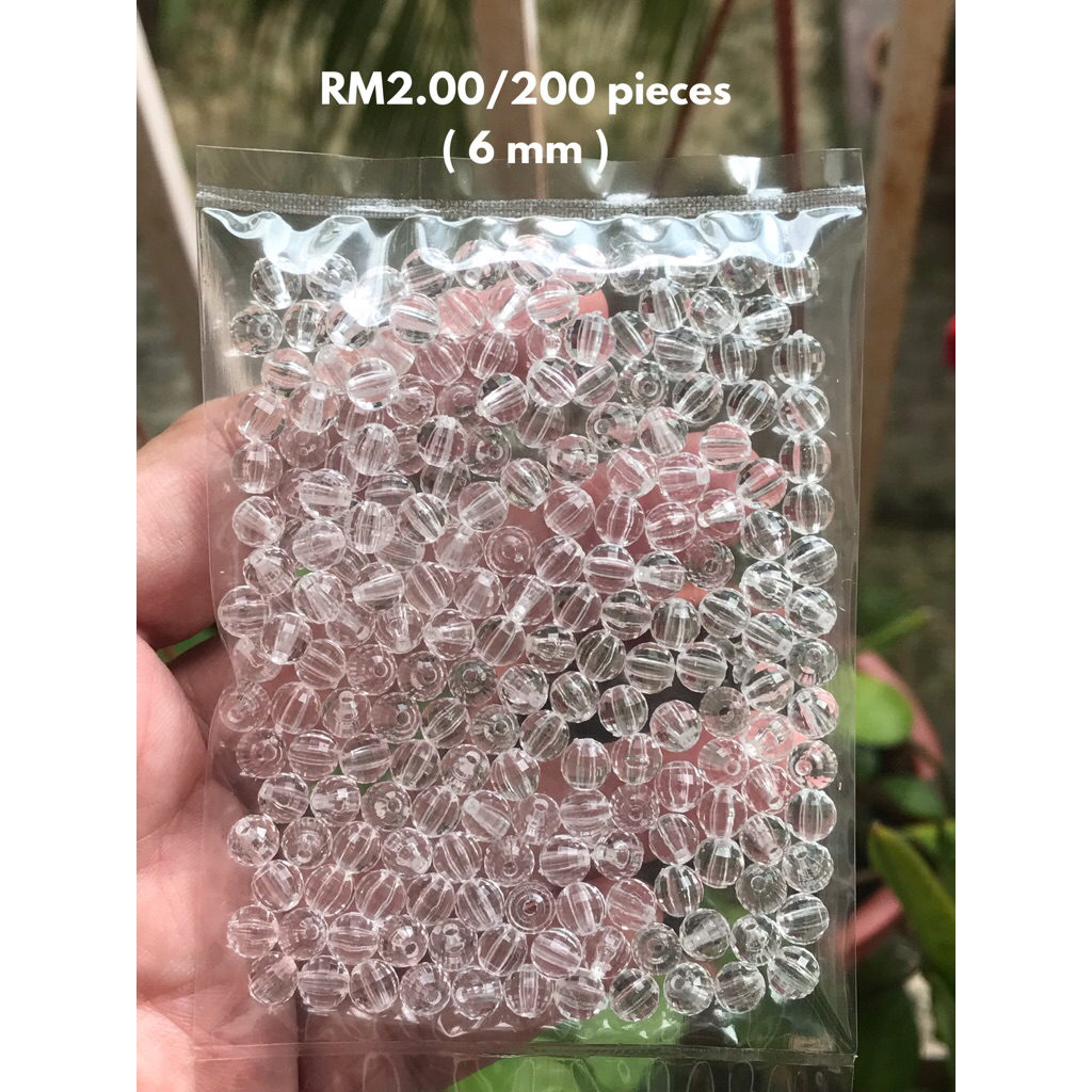 RM2.00/200 kyping : 6mm-007 - Manik - Bead - 6 mm