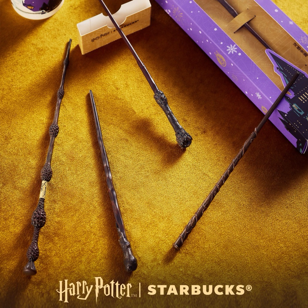 Starbucks x Harry Potter Collaboration 2025 Collection Wand Ornament 中国星巴克x波特联名ซีรีส์魔利棒法件
