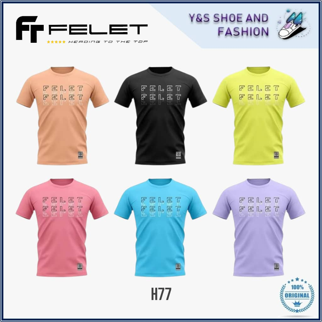 ใหม่ FELET H77 SPORTS BADMINTON QUICK DRY JERSEY SHIRT JERSI BADMINTON FELET H77