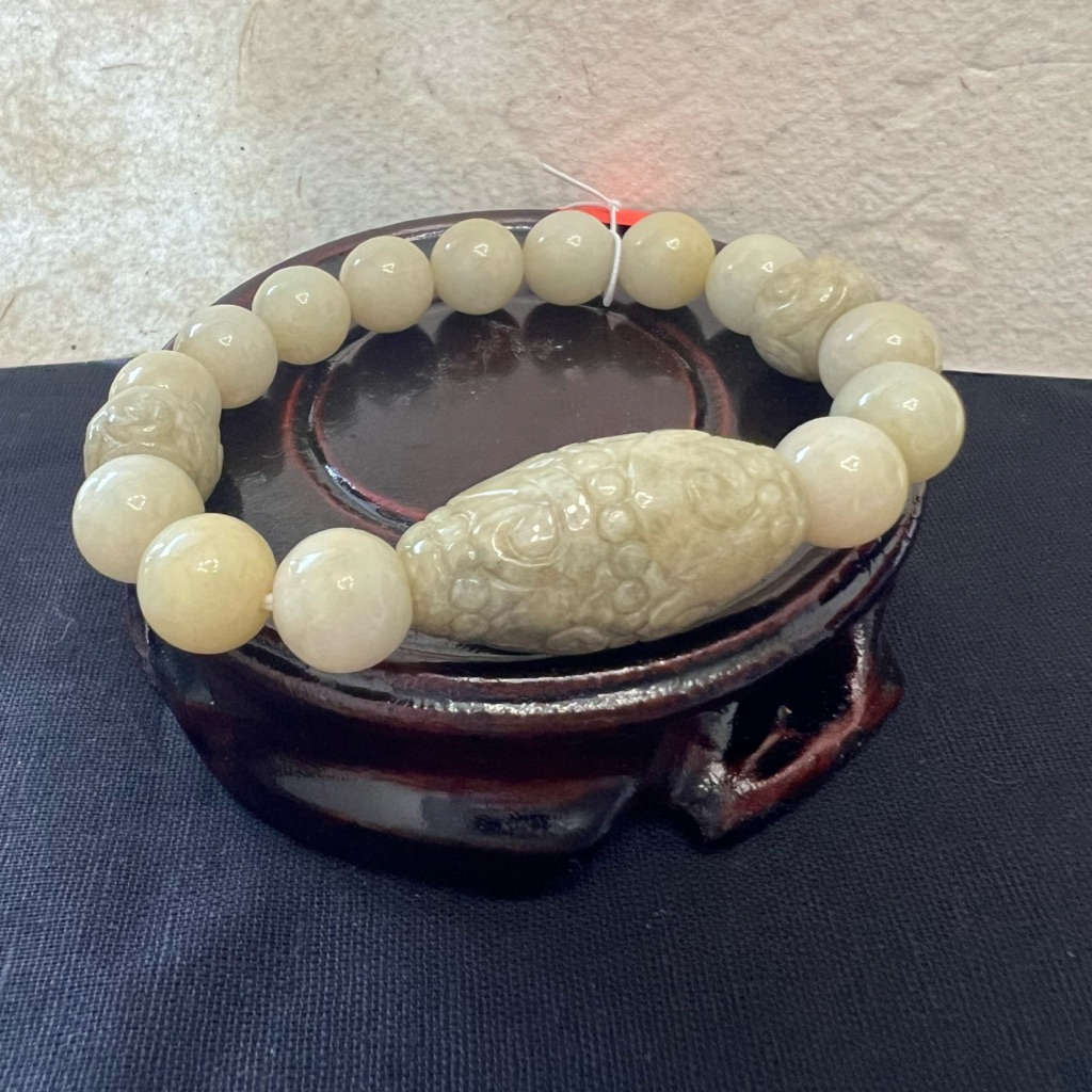 F105 Yellow Lulutong Batik Craving Bracelet Dao Cherette Dao古手 SC