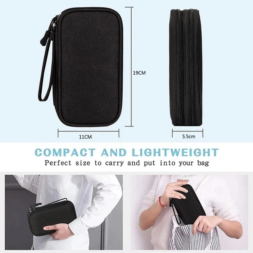 Travel Digital Gadget Organizer Cable Pouch Multi-function Storage Bag thumbnail 8