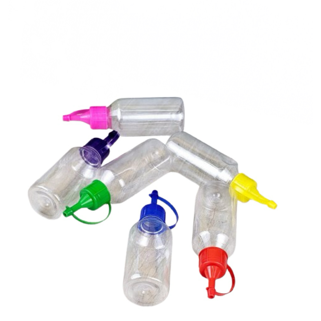 ขวดบีบพลาสติก rangoli ชุดหลอดแป้งสี Rangoli