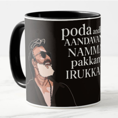 KALA RAJINIKATH THALAIVAL MUG MASS RAJINI QUOTS UNIQUE COLLECTION