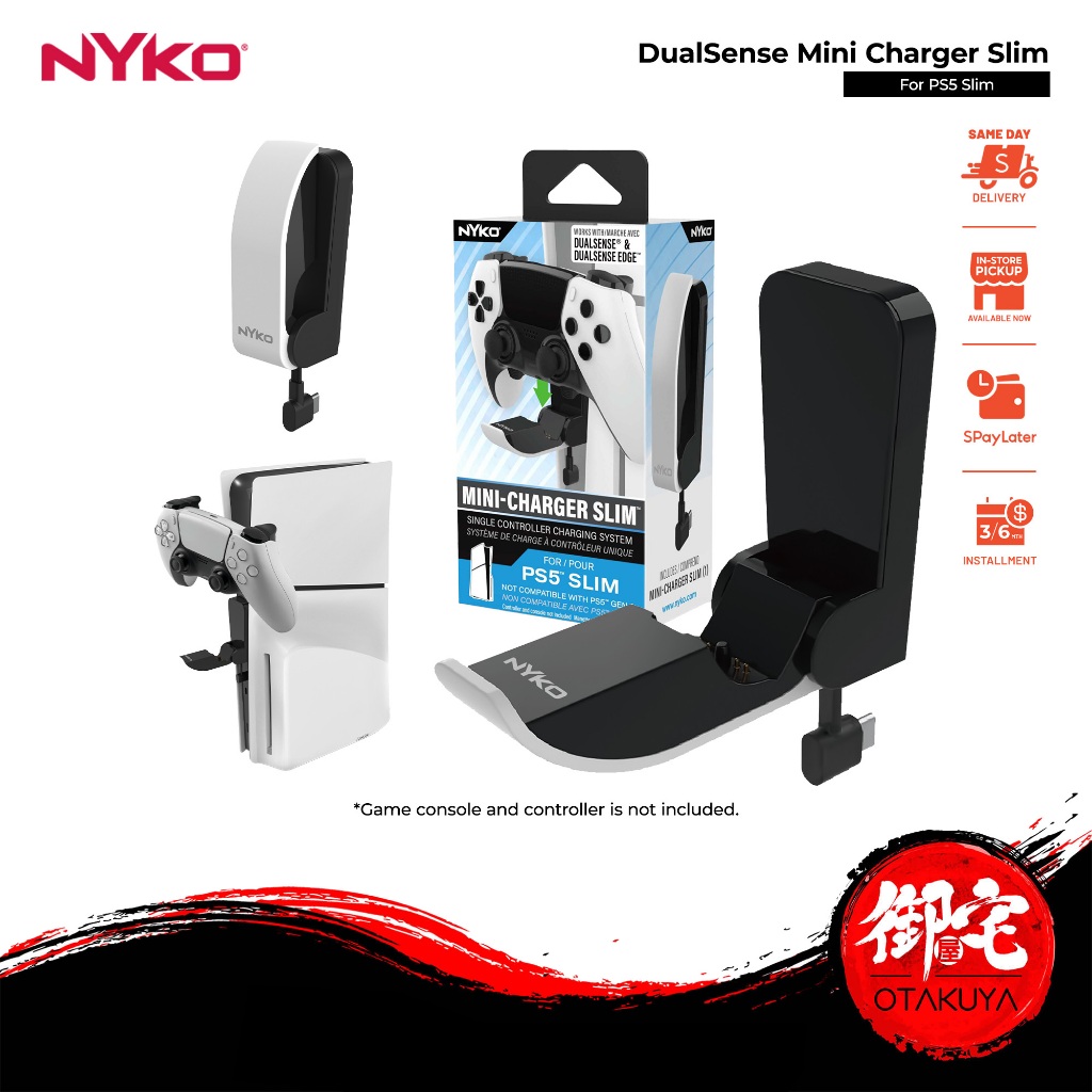 NYKO PS5 Slim Mini Charger Slim สําหรับ DualSense Dualsense Edge