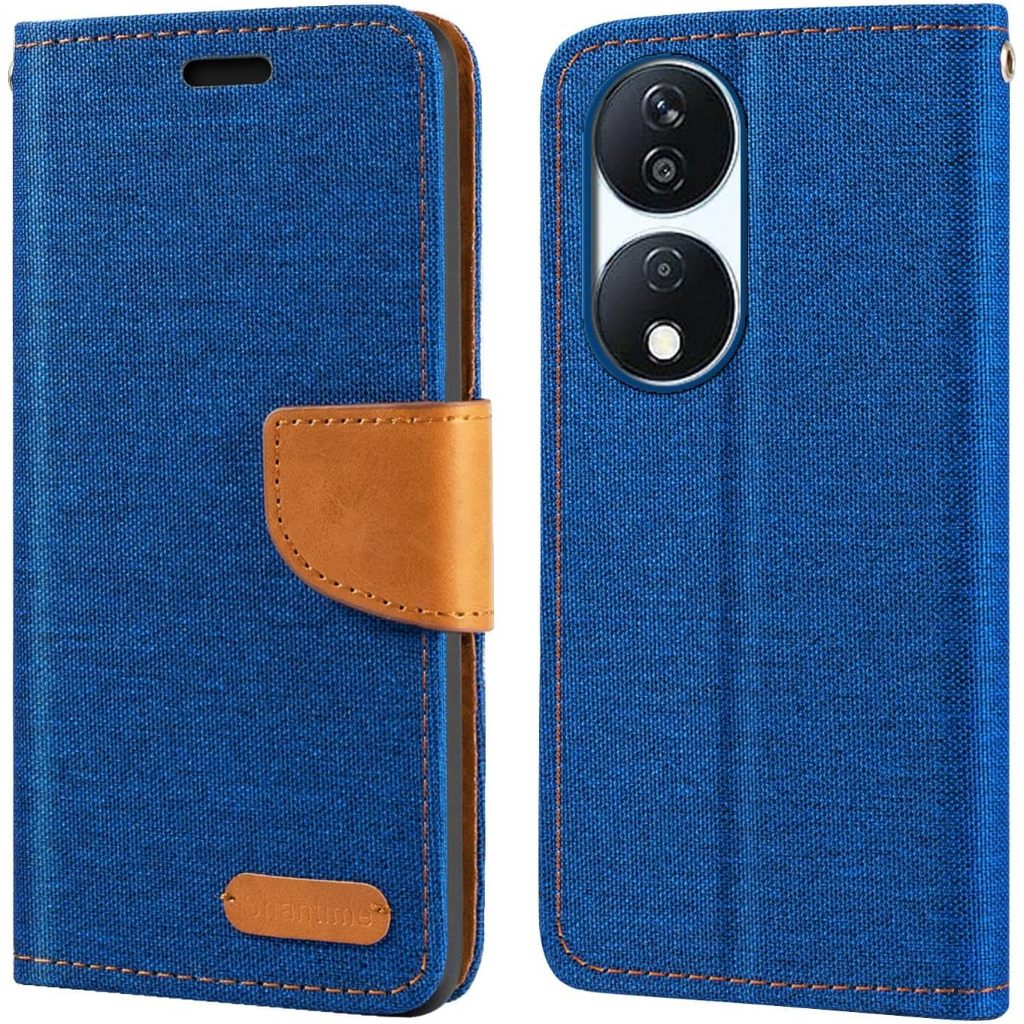 กระเป๋าพลิกกางเกงยีนส์พร้อมเคสช่องเสียบการ์ดสําหรับ Honor 90 / Honor 90 lite 5G casing