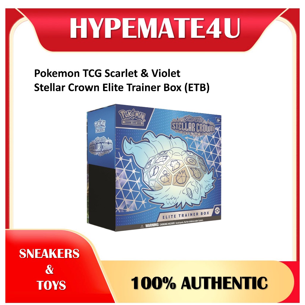 Pokemon TCG Scarlet & Violet Stellar Crown Elite Trainer Box (ETB)