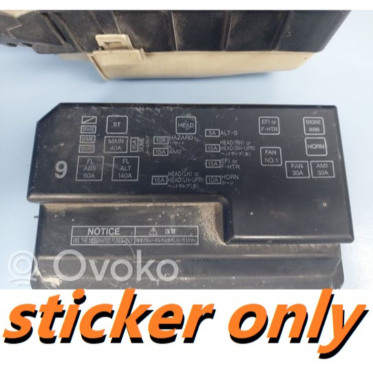 CFS735 Toyota AE FUSE Corolla AE110 AE111 AE112 Under Hood Fusebox ฟิวส์กล่องสีดําฝาครอบรีเลย์ Amper