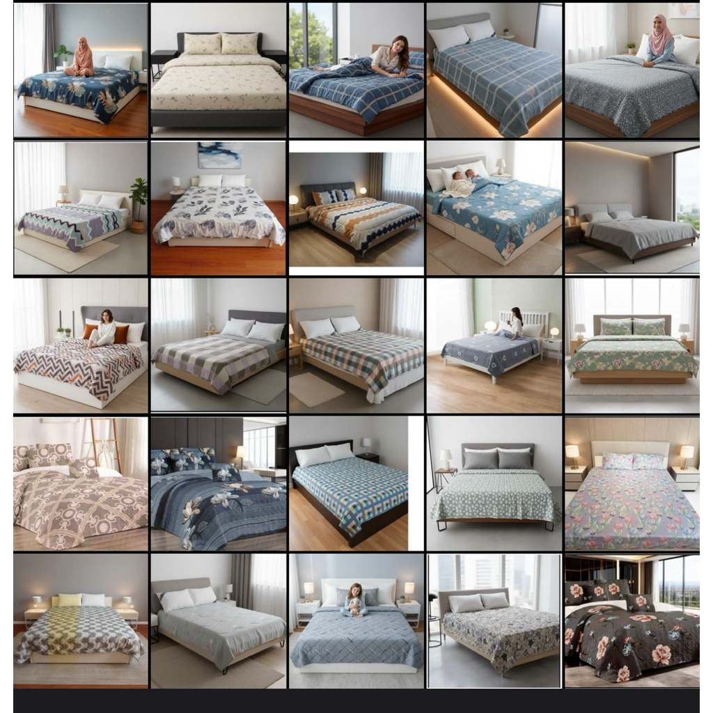 TOTO.MMR NARITA SOFT QULIT COMFORTER TOTO SAJAH SIZE QUEEN NARITA 74X90