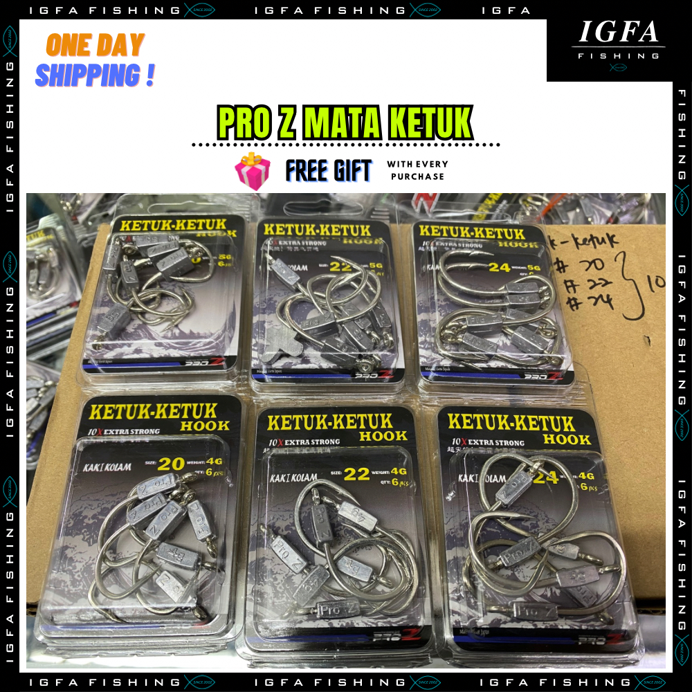 [IGFA] ProZ Mata Kettuk Sp Mata Kail Kettuk Soft Plastic Mata Jighead