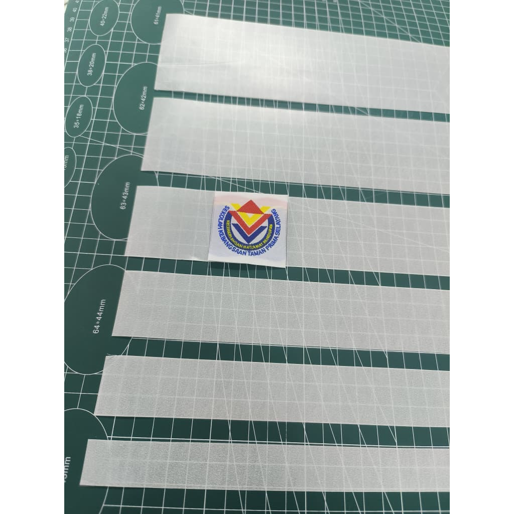 SCHOOL BADGE RIM / FLAG BADGE RIM / NAME TAG RIM / ผ้า RIM / IRON ON TAPE WASHABLE DURABLE