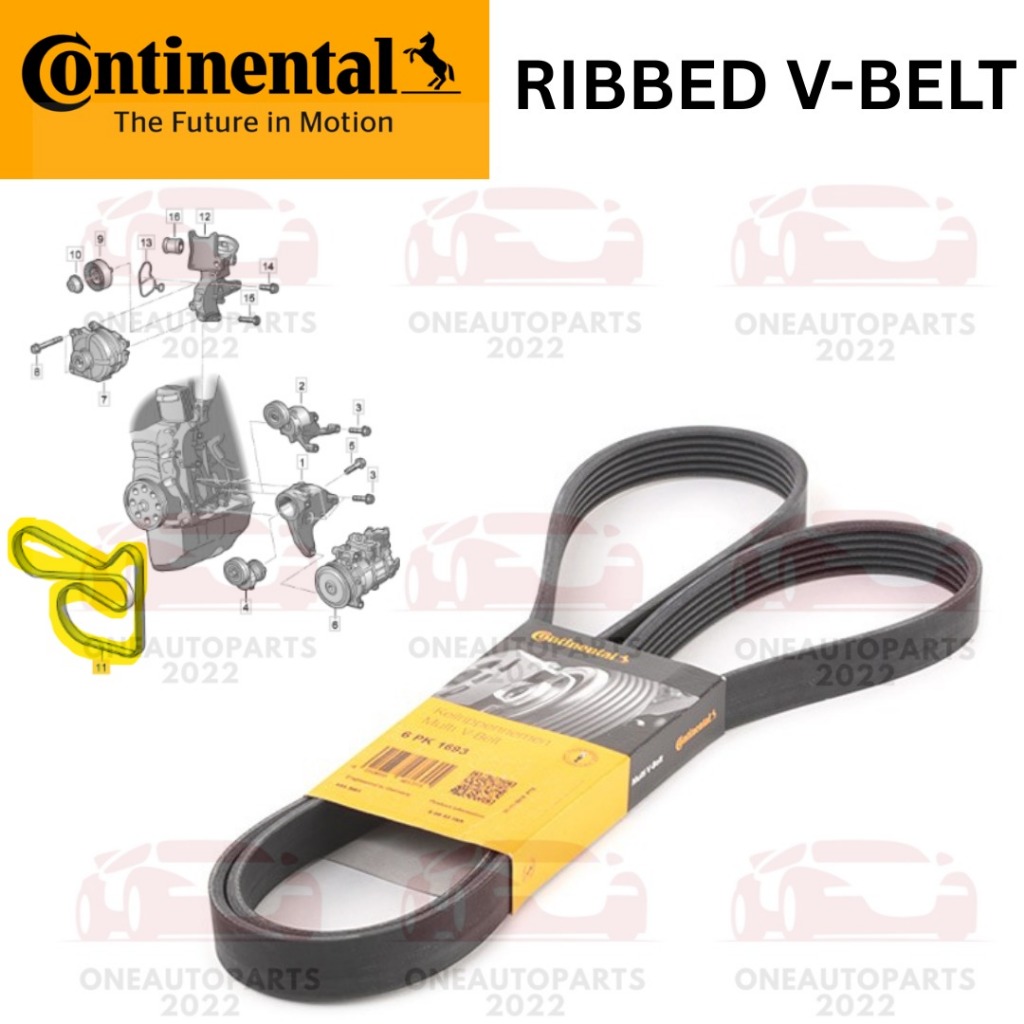 การเชื่อมต่อ V-BELT VW POLO 1.2TSI VENTO 1.2TSI BEETLE 1.2TSI CBZB เครื่องยนต์