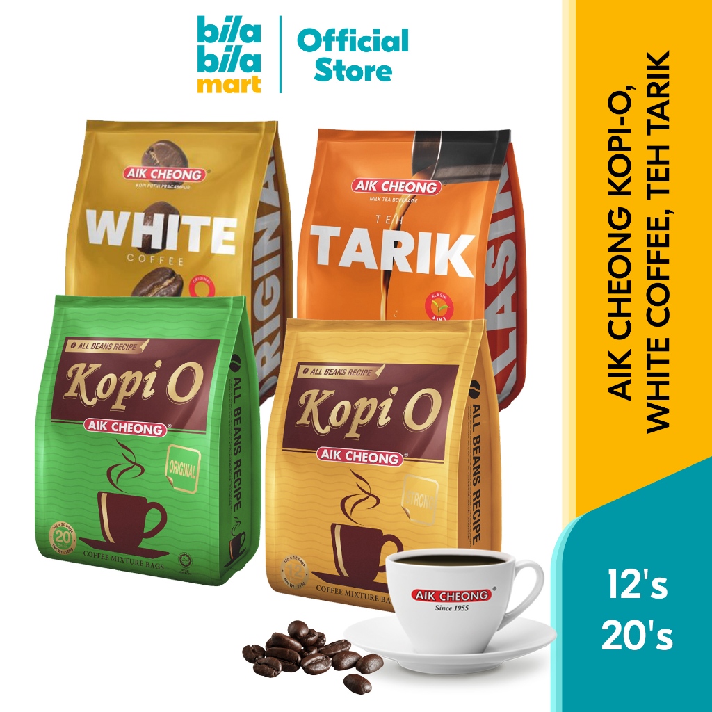 AIK CHEONG Coffee (Kopi O, White Coffee, Teh Tarik) กาแฟสําเร็จรูป 3in1 Teh Kopi Segera กาแฟ