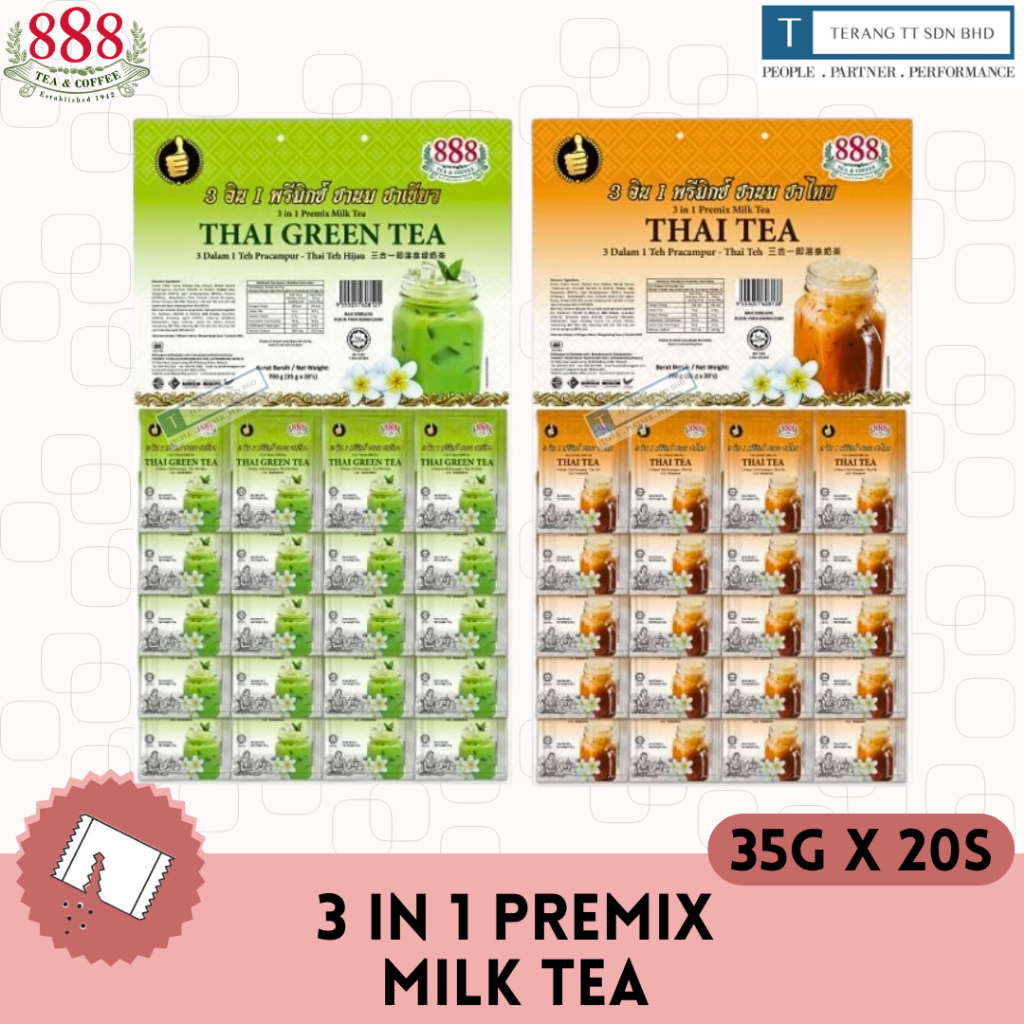 888 3in1 Premix Thai Milk Tea - Hanging Mobile (35g  20s)
