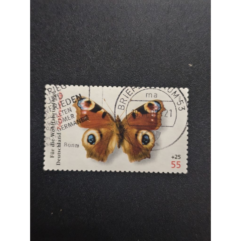 AQ069 Germany 2005 Welfare, Butterfly SA แสตมป์มูลค่าเดียวที่ใช้