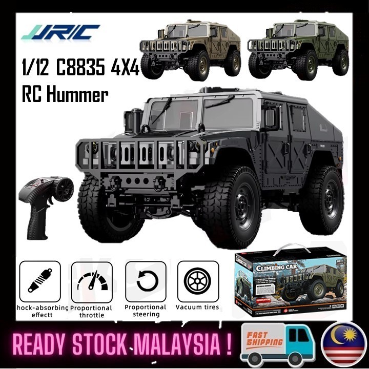 (NEW26) JJRC C8835 RC Hummer H1 All-Terrain Off-Road Climber 4X4 2.4G 4wd RTR Crawler ปีนเขาทหารรถบร