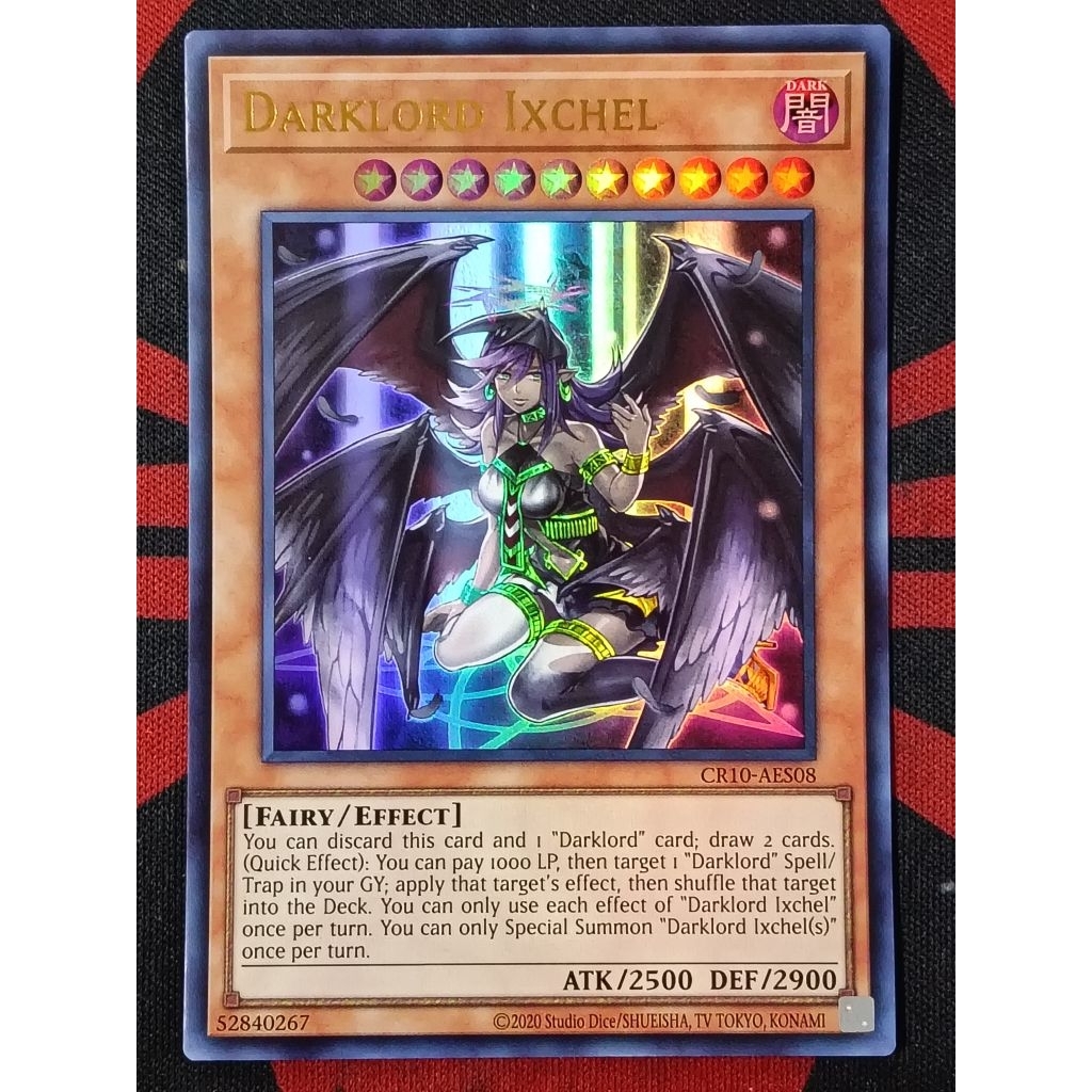 YOGIOH KONAMI CR10-AES08 CR10-AE030 Darklord Ixchel (UR)