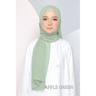 Shawl CHIFFON KEKNIS 1.8m | Buy 2 Get 1 Free Brooch |shawl keknis | Shawl Bell for women Tudung Muslimah Hijab Dewasa ai