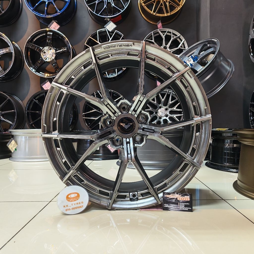 [1PC] ขอบสปอร์ตใหม่ 19 นิ้ว Vorsteineer VFX002 19X8.5/9.5JJ ET38/35 5H120 HYPER BLACK