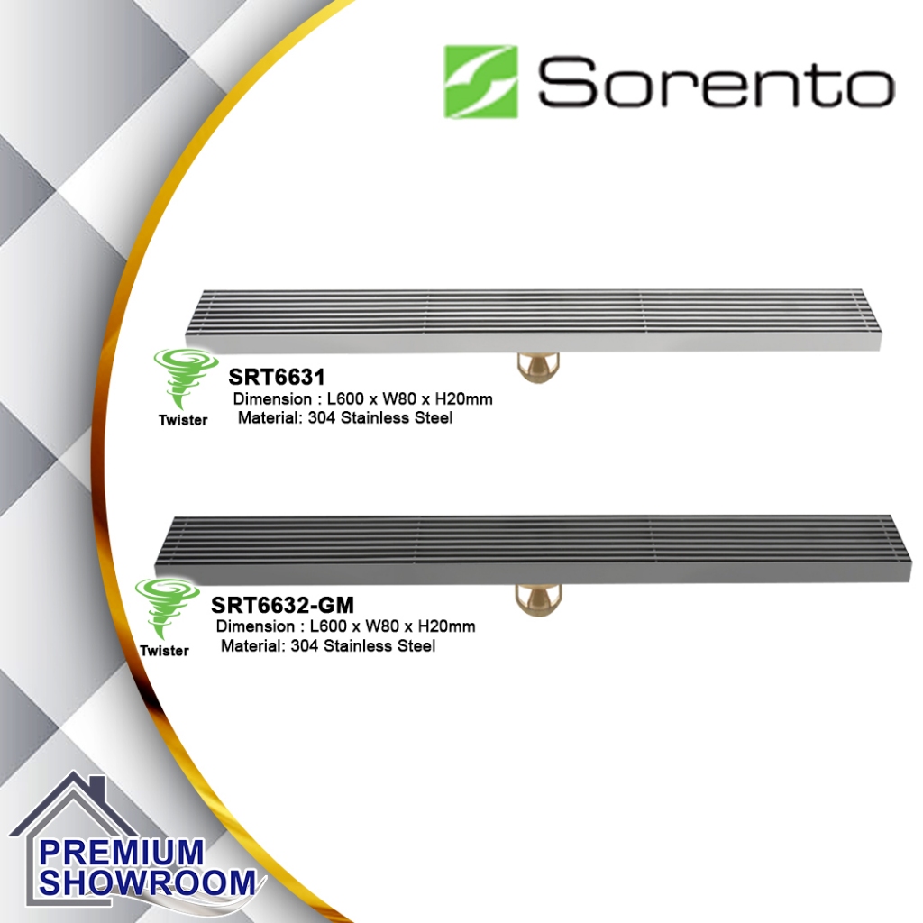 SORENTO พรมปูพื้น Anti Odor Gravity Induction 60 x 8 x 2 ซม. SRT6631 / SRT6632-GM