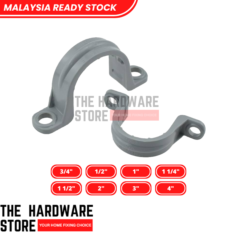 คลิปหนีบท่อ PVC U 3/4" – 4" Secure Water & Electric Pipes แข็งแรงและทนทาน
