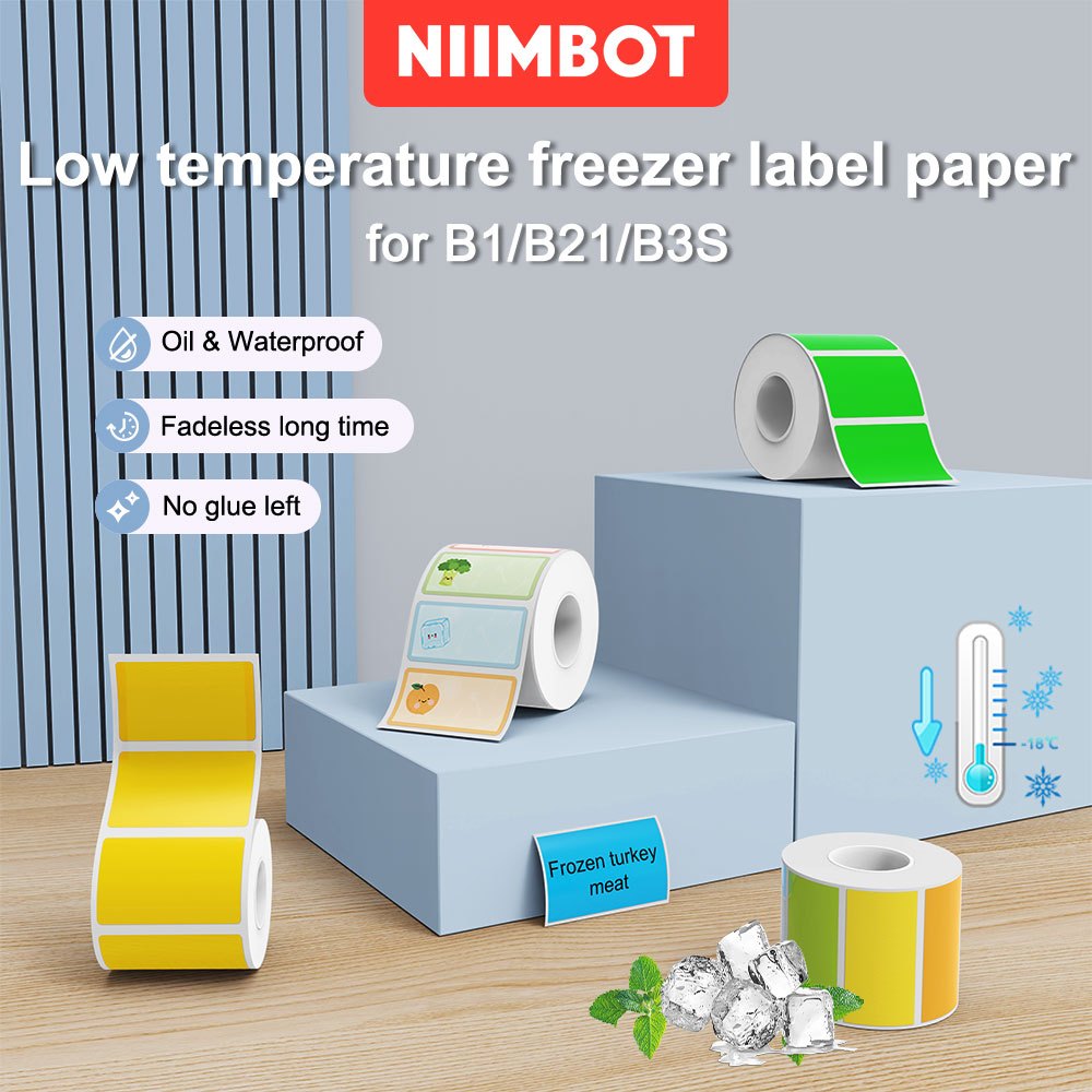 NIMBOT B21/B1/B3S สติ๊กเกอร์ฉลากครัวในครัวเรือนอาหารการจําแนกสติกเกอร์ตู้เย็นตู้แช่แข็งอาหารสด