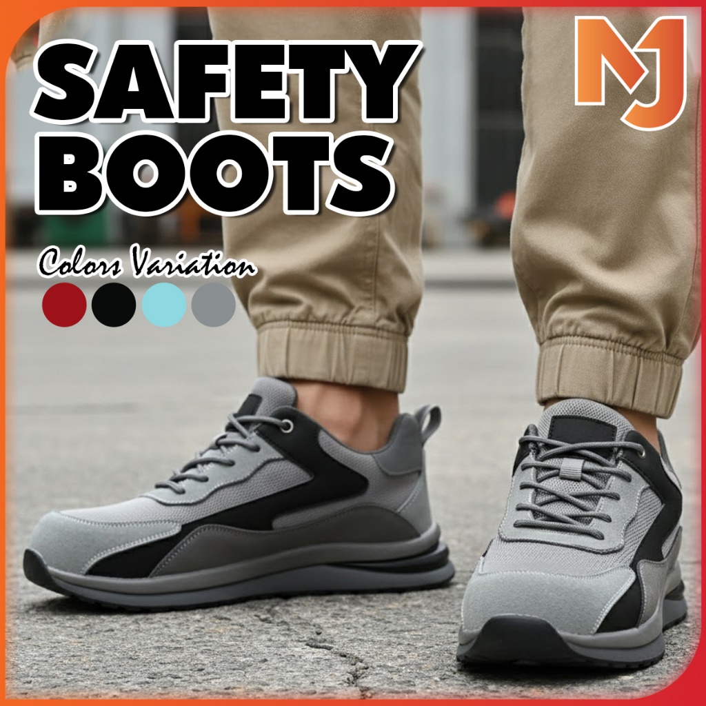 McJoden - ZAI ZAI Safety Boot รองเท้ากีฬา Anti-Smashing Breathable สบาย Anti-Puncture รองเท้าเหล็กป้