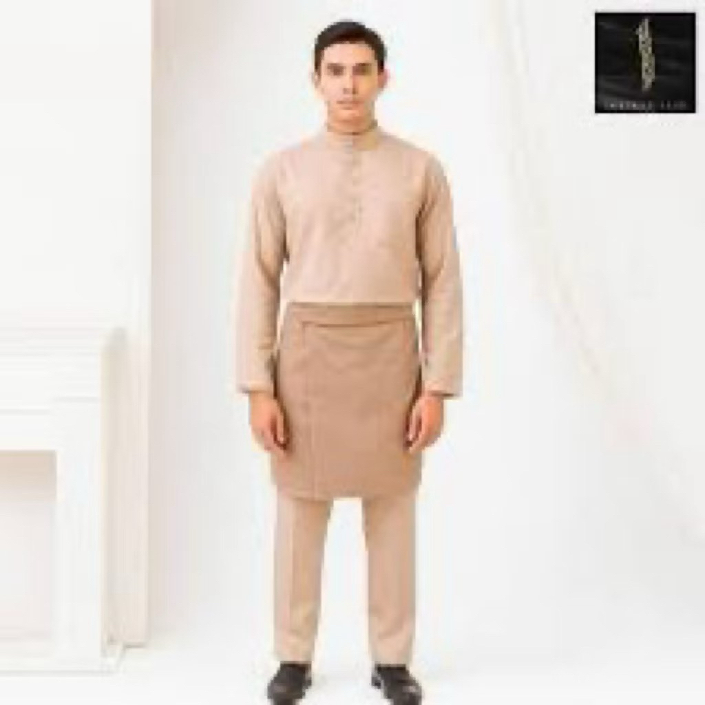 BAJU MELAYU IKTIKAF ALIF CAKE MUANG BEIGE Size L ใหม่