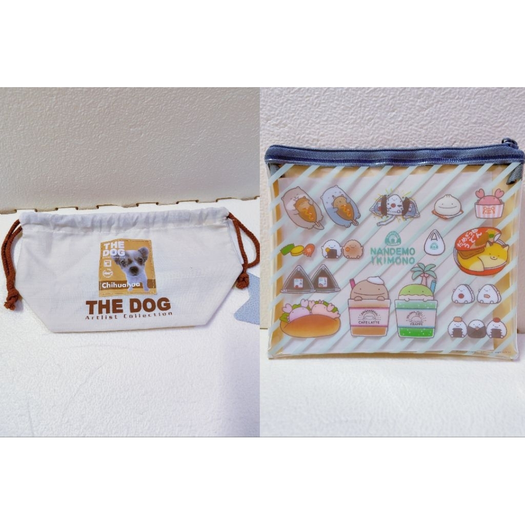The Dog Artlist Collection กระเป๋าหูรูด Chihua B3 Nandemo Ikimono กระเป๋าแบน preloved กระเป๋า
