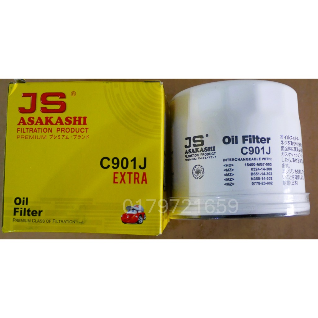 JS กรองน้ํามันเครื่อง C901J Mazda 2 3 CX3 CX5 MX5 Subaru xv GP7 GT7 forester BRZ zc6 zd toyota gt86 