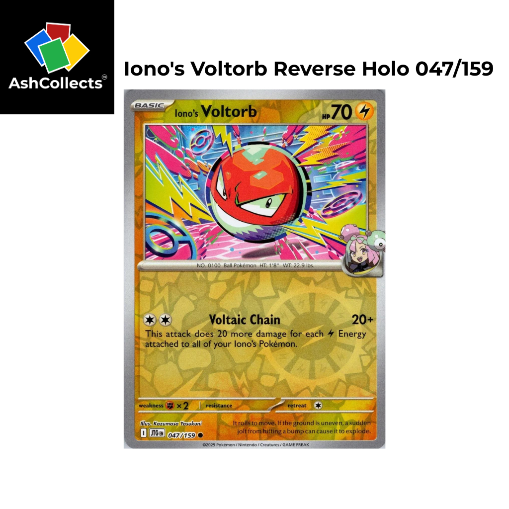 Ionos Volorb Reverse Holo 047/159 - Pokemon Journey Together (AshCollections)
